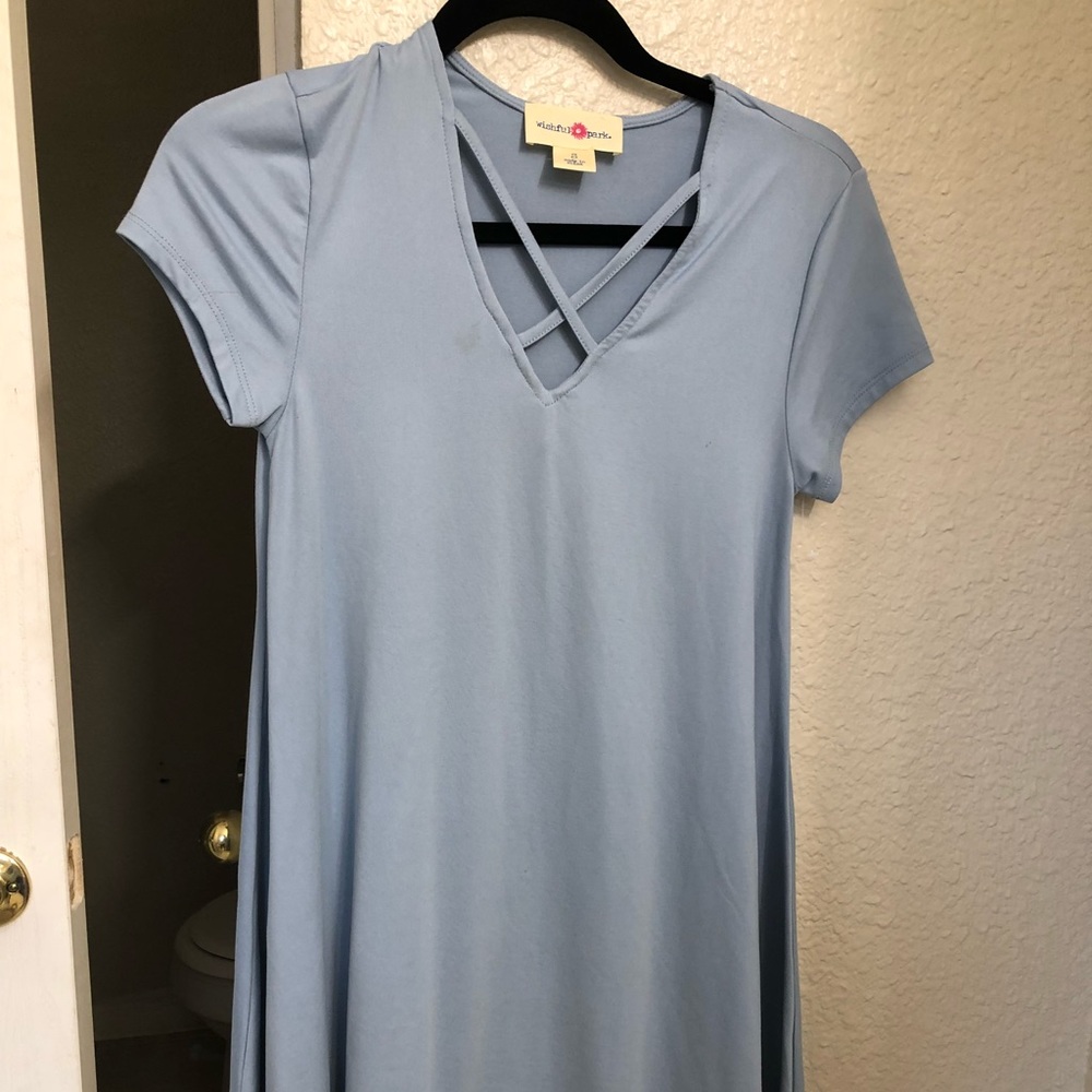 Baby Blue T shirt Dress